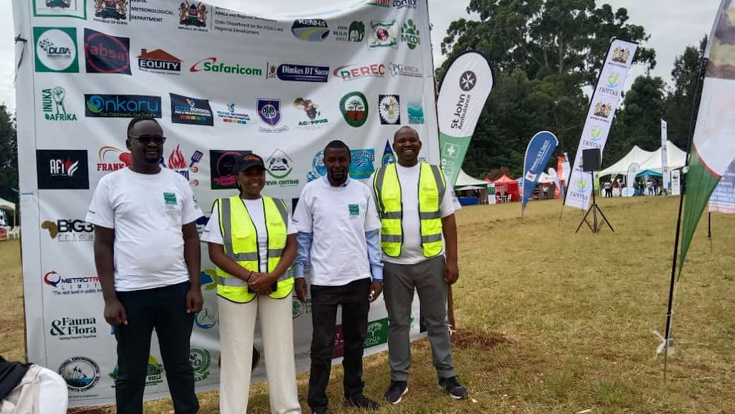 CEFRO Chief Executive Officer, Dr. Gordon Ocholla and Program Manager, Community-Based Research and Knowledge Co-Production, Mr. Malachi Odongo Atieno together with official from Rural Electrification and Renewable Energy Corporation (REREC) during the Wo